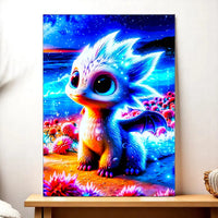 Tableau Dragon Blanc