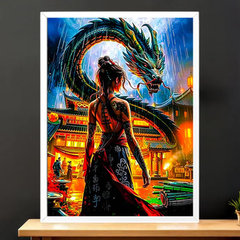 Tableau Dragon Japonais