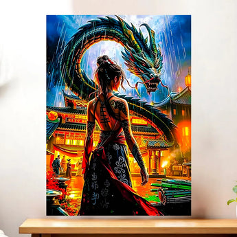 Tableau Dragon Japonais