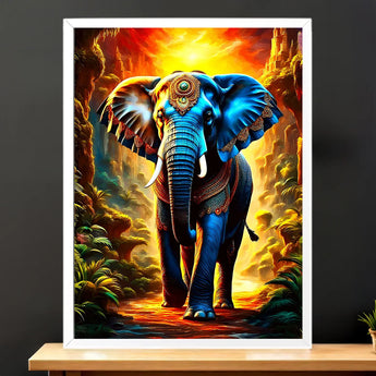 Tableau Elephant Ancien