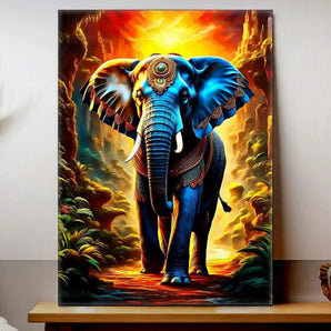 Tableau Elephant Ancien