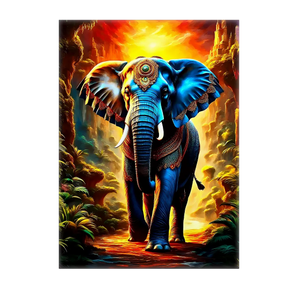 Tableau Elephant Ancien