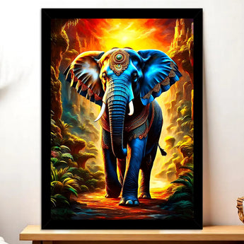 Tableau Elephant Ancien