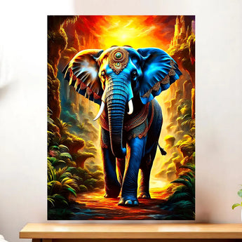 Tableau Elephant Ancien