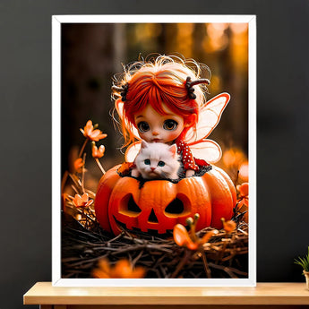 Tableau Fée Citrouille