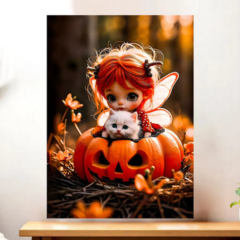 Tableau Fée Citrouille