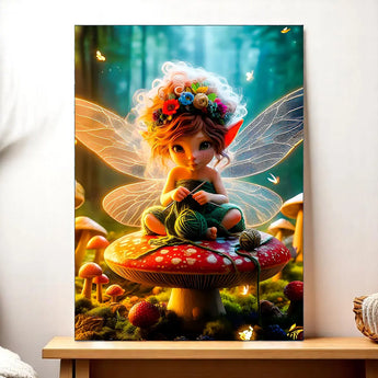 Tableau Fée Tricot