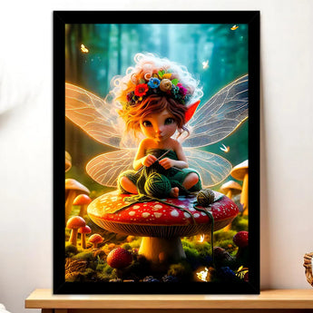 Tableau Fée Tricot
