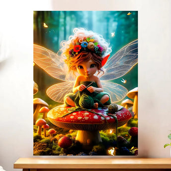 Tableau Fée Tricot