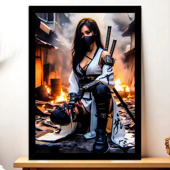 Tableau Femme Ninja