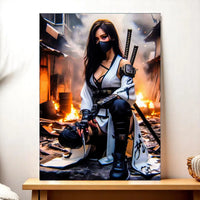 Tableau Femme Ninja