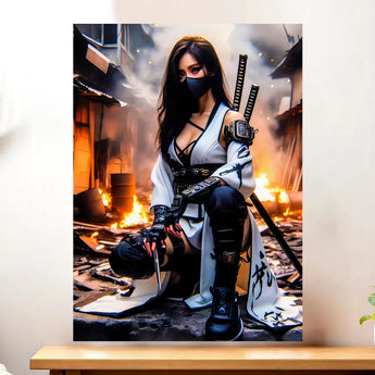 Tableau Femme Ninja