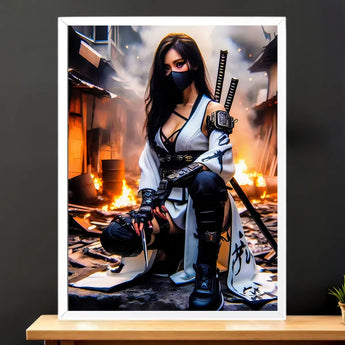 Tableau Femme Ninja