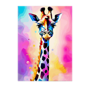 Tableau Girafe Pop