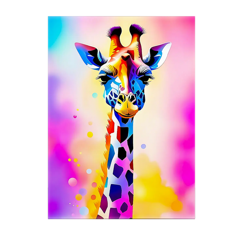 Tableau Girafe Pop