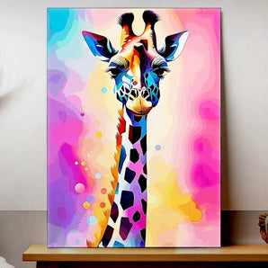 Tableau Girafe Pop