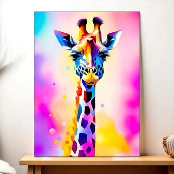 Tableau Girafe Pop
