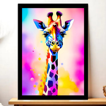Tableau Girafe Pop