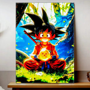 Tableau Goku Enfant