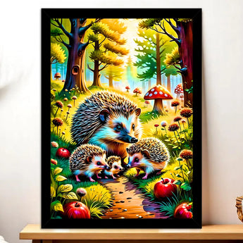 Tableau Hérisson Famille