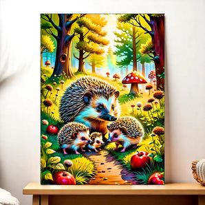 Tableau Hérisson Famille