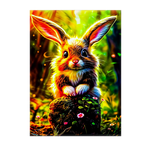 Tableau Lapin Forêt
