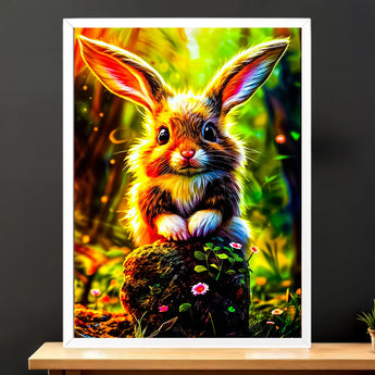 Tableau Lapin Forêt