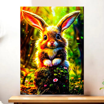 Tableau Lapin Forêt