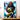 tableau Layla Winx peinture fee aux cheveux boucles en tenue verte et ailes devant vague oceanique