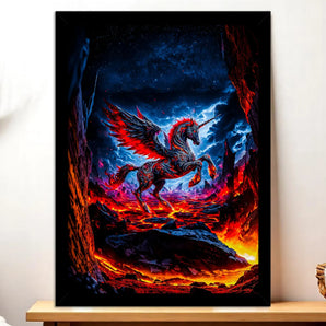 Tableau Licorne de Feu