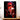 tableau Light Yagami illustration anime en costume sombre tenant le Death Note halo rouge et arrière plan en feu