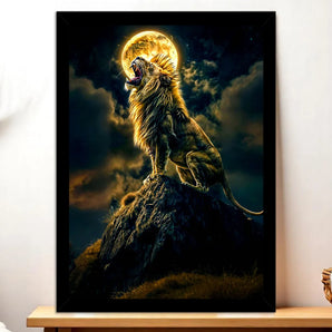 Tableau Lion Colline