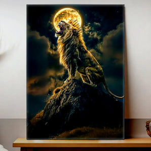 Tableau Lion Colline