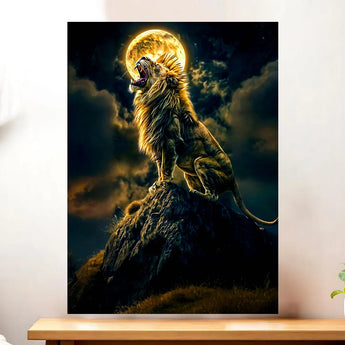 Tableau Lion Colline