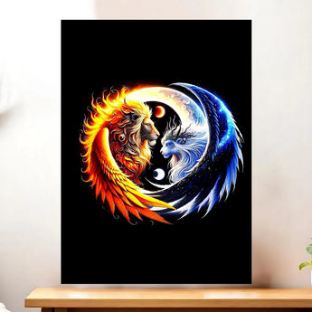 Tableau Lion et Lionne