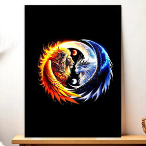 Tableau Lion et Lionne