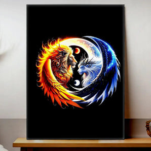 Tableau Lion et Lionne