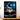 tableau livre magique representant un livre ouvert d ou emergent des chateaux feeriques sous une lune bleue et un ciel etoile