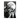 tableau loup monochrome Les Bois d'Aurore portrait de loup au regard perçant devant une lune pleine