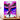 tableau Majin Boo coloré peinture sur toile montrant Boo en pose dynamique ciel rose et éclairs