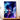 tableau manga Megumi sur toile illustration anime sombre bleu violet avec loup decor mural chambre fan