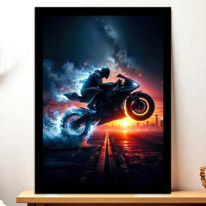 Tableau Moto Noire