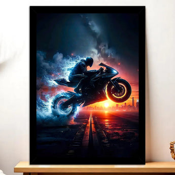 Tableau Moto Noire