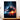 tableau moto noire décoration murale moto sportive en plein saut sur rails aux effets lumineux et coucher de soleil