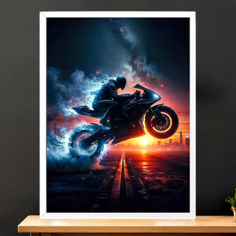 Tableau Moto Noire