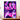 tableau Nico Robin style anime violet et noir illustration dynamique de personnage en pose magique décoration murale