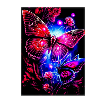 Tableau Papillon Violet