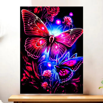 Tableau Papillon Violet