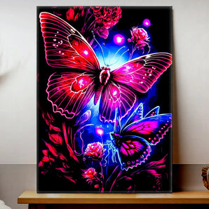 Tableau Papillon Violet