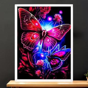 Tableau Papillon Violet